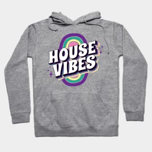 HOUSE MUSIC - House Vibes (purple/teal/yellow) Hoodie